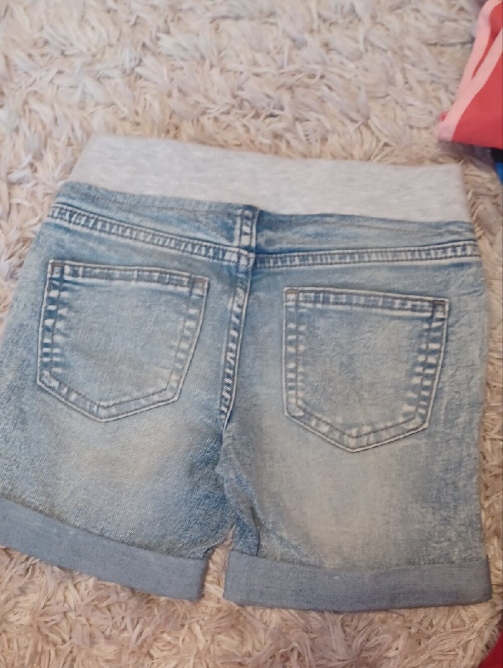 wonder nation Light Blue Denim-Look Pull-On Shorts - Picture 5 of 5